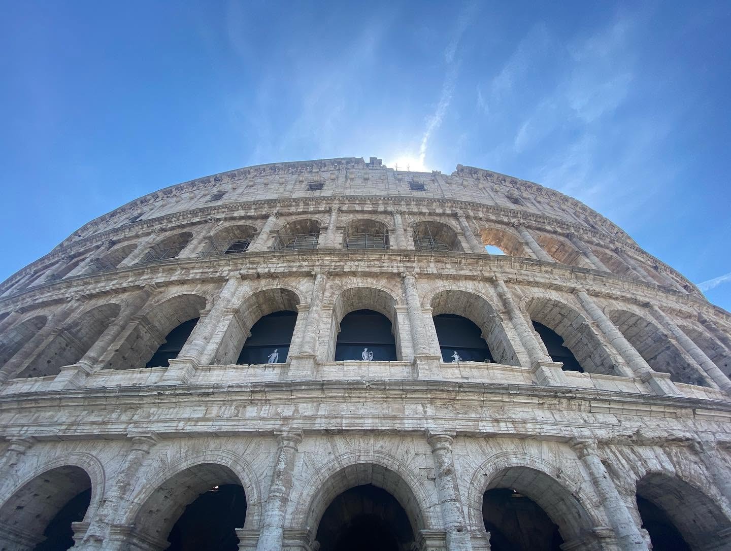 The Colosseum in Rome at golden hour